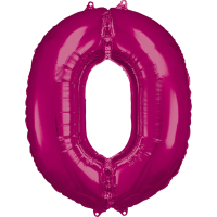 Large Number 0 Pink
